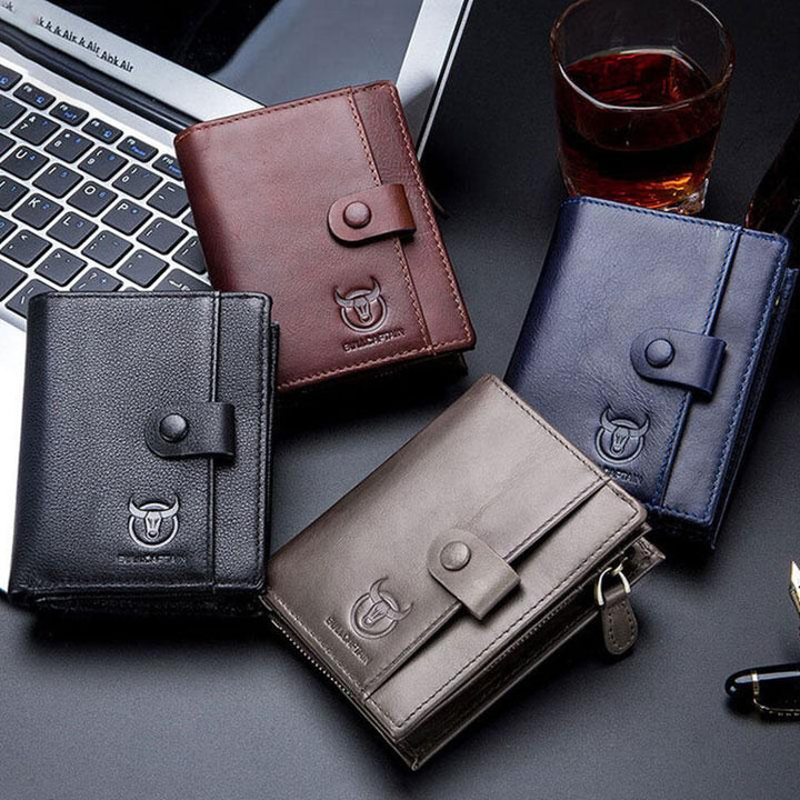 Echtes Leder Vintage Kartenhalter Geldklammer Geldbörse