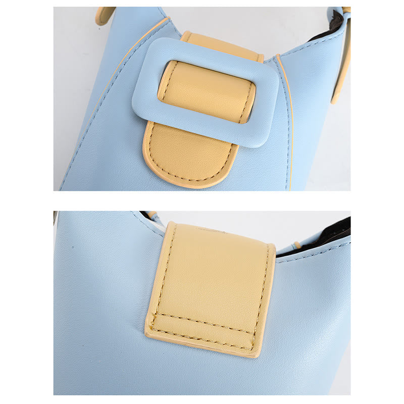 Umhängetasche für Damen, zum Einkaufen, minimalistische Eimer-Mini-Telefontasche