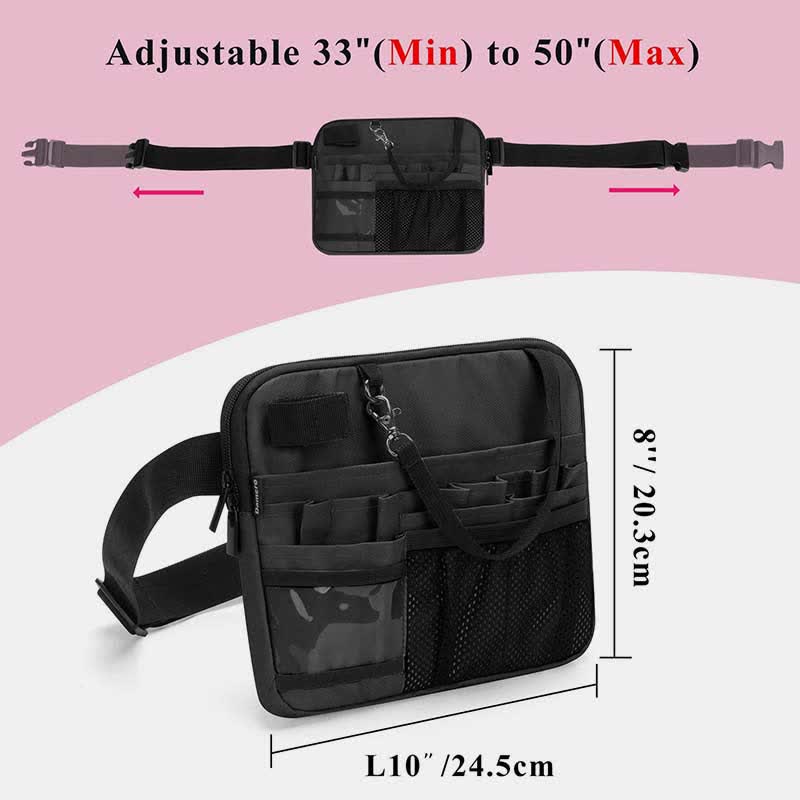 Gürteltasche mit mehreren Steckplätzen für medizinische Ausrüstung, verstellbare Hüfttasche für Krankenschwestern