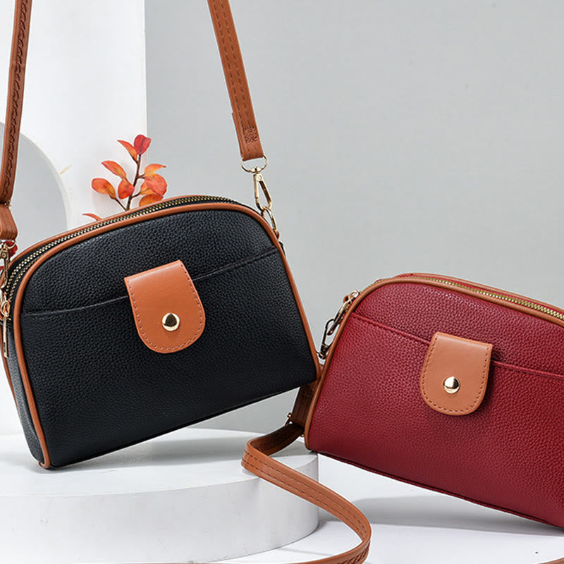 Weiche Handytasche für Damen, elegante Umhängetasche mit abnehmbarem Riemen