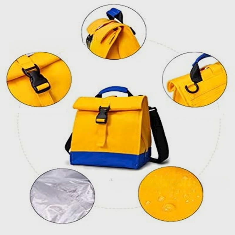 Kühltasche für Damen, isolierte Oxford-Umhängetasche zum Mittagessen