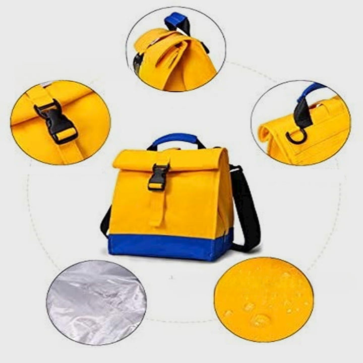 Kühltasche für Damen, isolierte Oxford-Umhängetasche zum Mittagessen