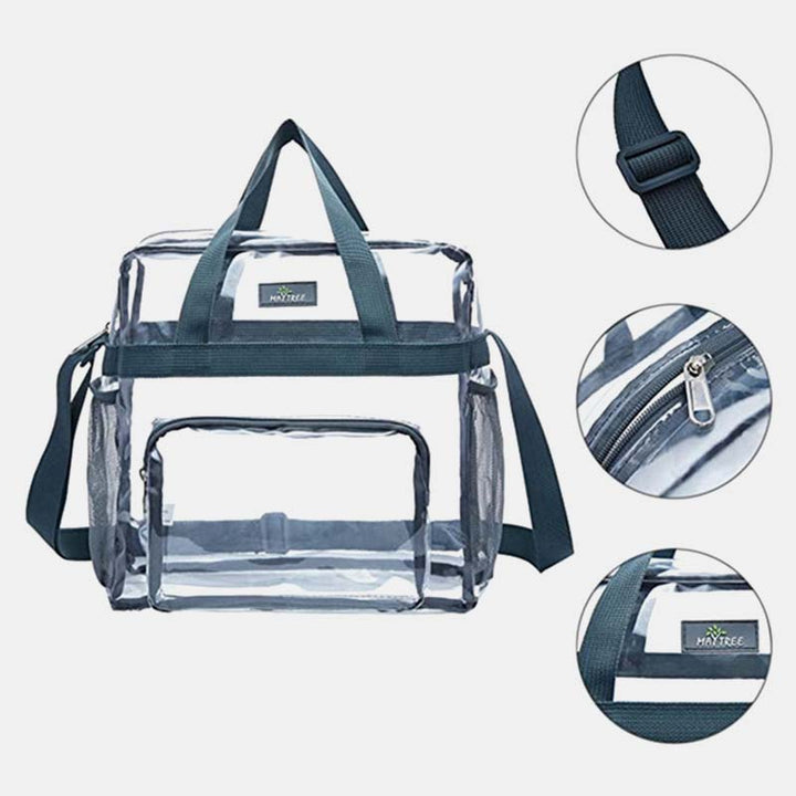 Große, wasserdichte, lässige, transparente Handtasche 
