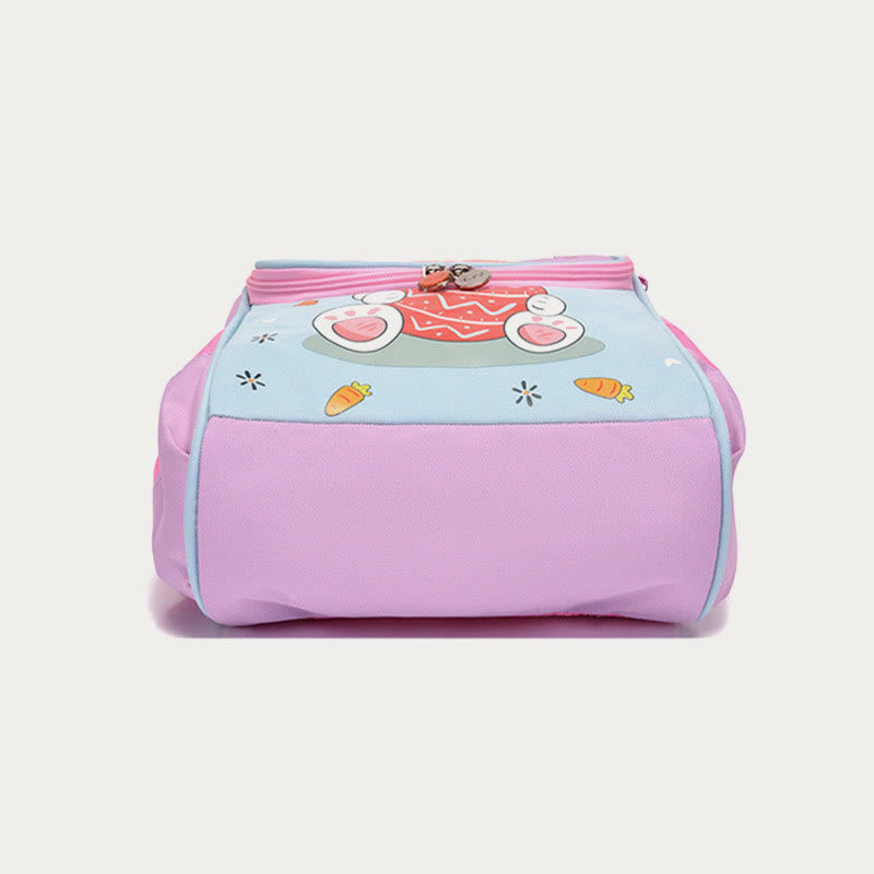 Cartoon-Rucksack für Kinder mit Tierdruck, Wirbelsäulenschutz, Schultasche