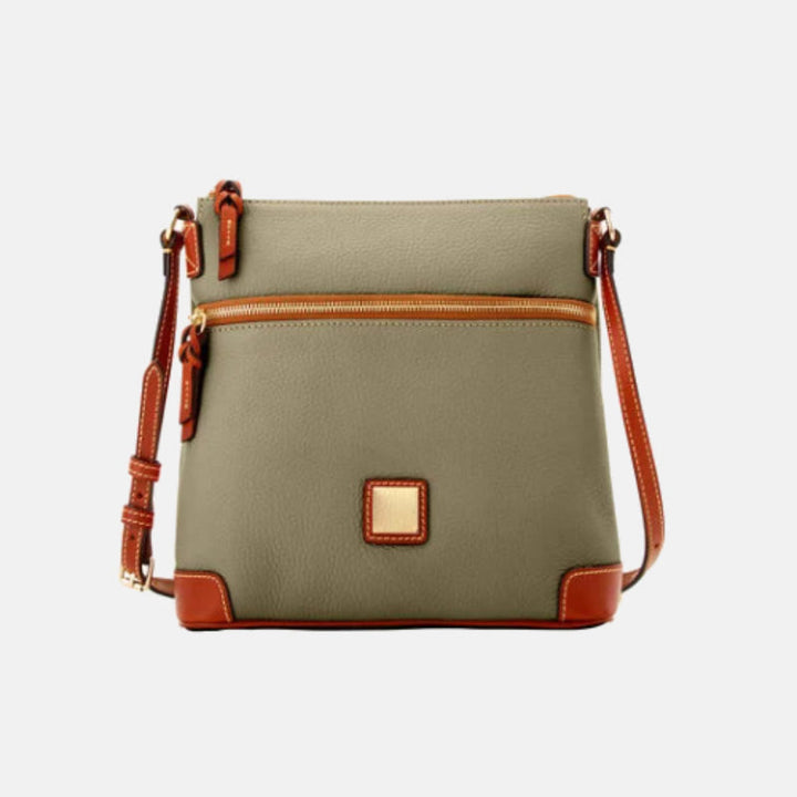 Umhängetasche für Damen, mehrfarbige Ledertasche mit Lychee-Grain-Textur