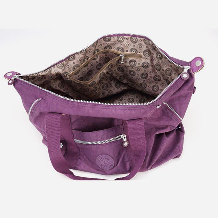 Große Nylon-Handtasche für Damen, leicht, zum Tragen über die Schulter