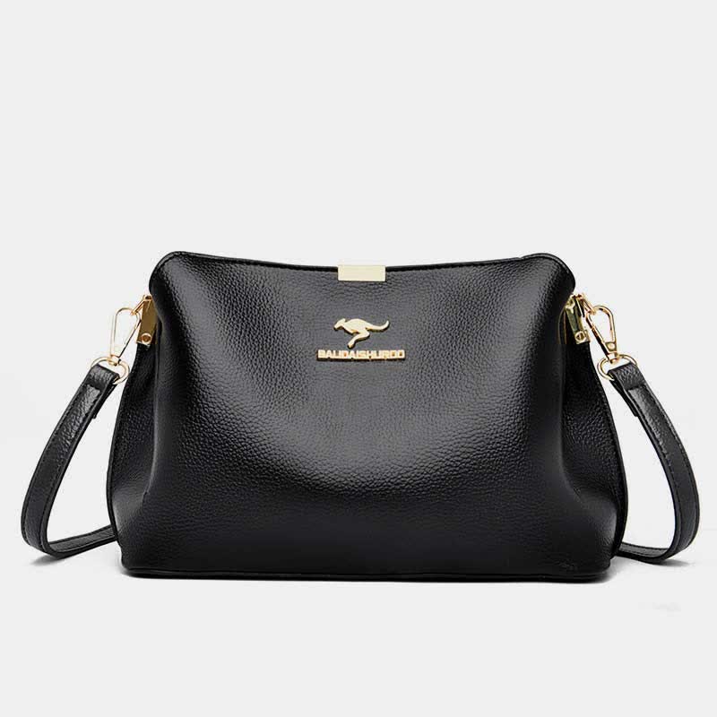 Kleine Umhängetasche aus Leder, Handtaschen, Geldbörsen, dreifache Crossover-Schultertasche