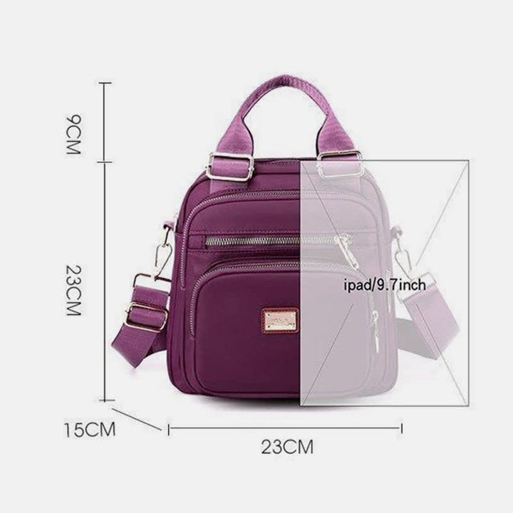 Umhängetasche für Damen, wasserdicht, mit mehreren Taschen, wandelbarer Handtaschen-Rucksack