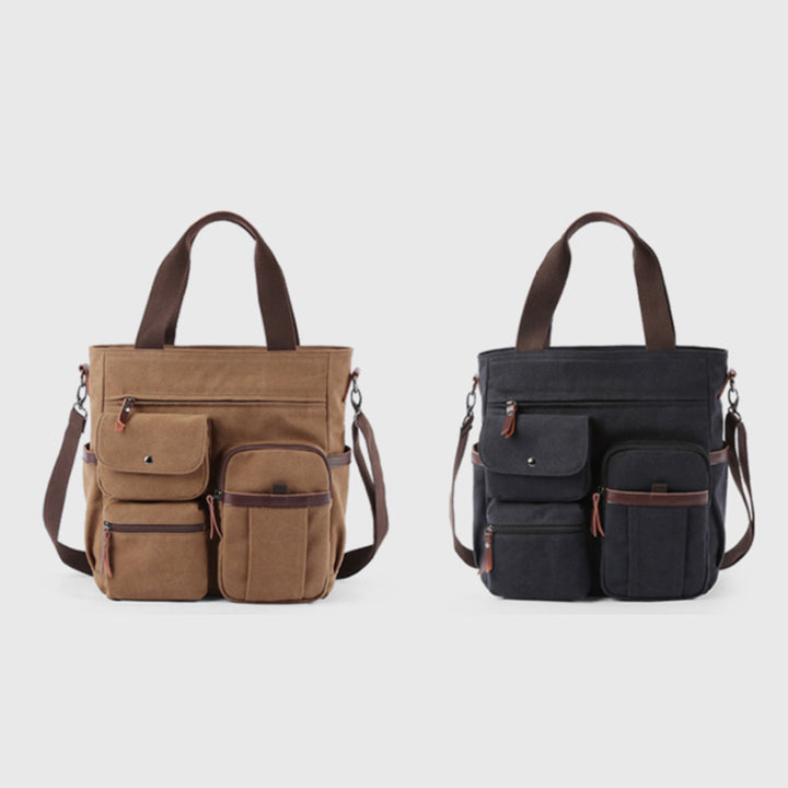 Lässige Umhängetasche mit mehreren Taschen