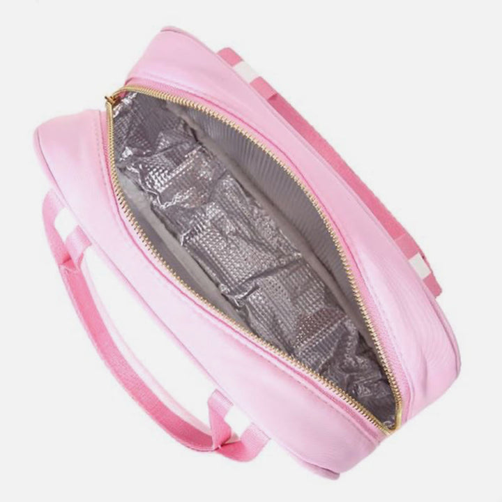 Wasserdichte, isolierte Lunchtasche aus Nylon für Kinder, tragbarer Eisbeutel