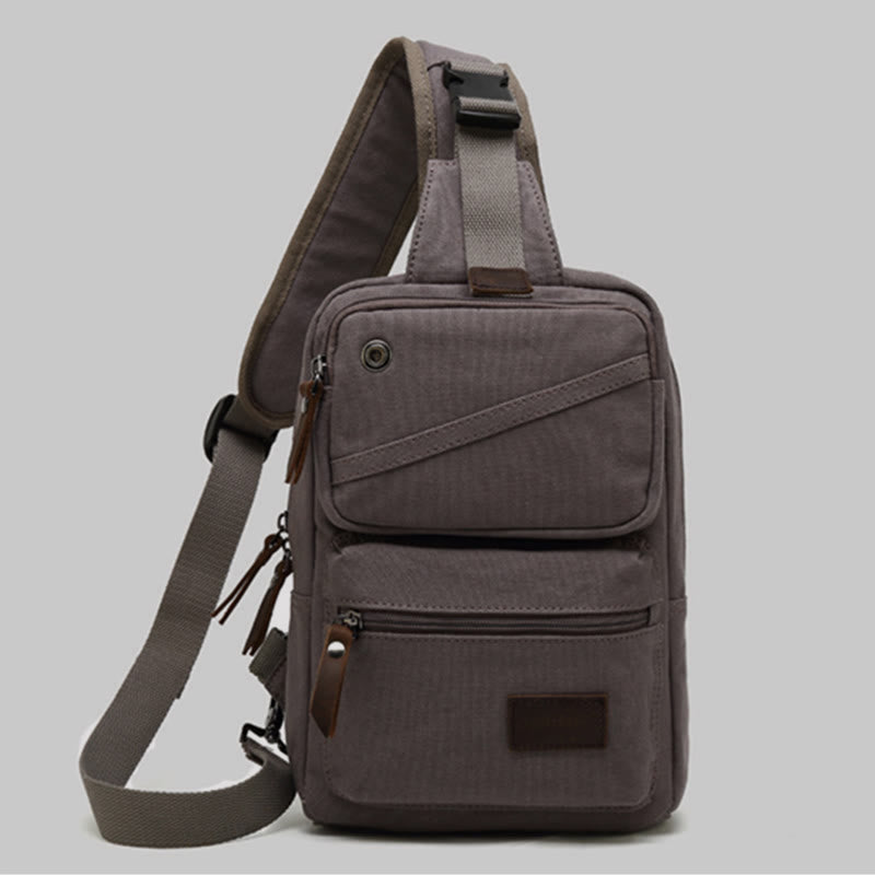 Schultertasche für Männer Canvas Retro Sports Crossbody Käsetasche