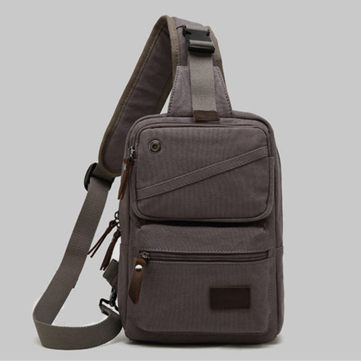 Schultertasche für Männer Canvas Retro Sports Crossbody Käsetasche