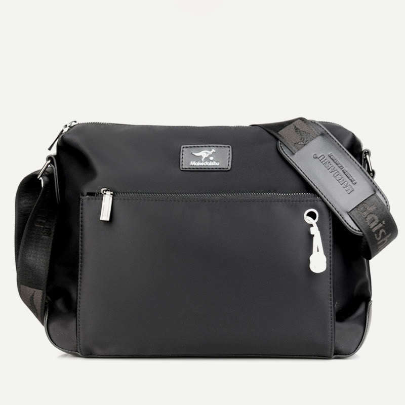 Umhängetasche für Herren, Business-Oxford-Stoff, horizontaler Tagesrucksack
