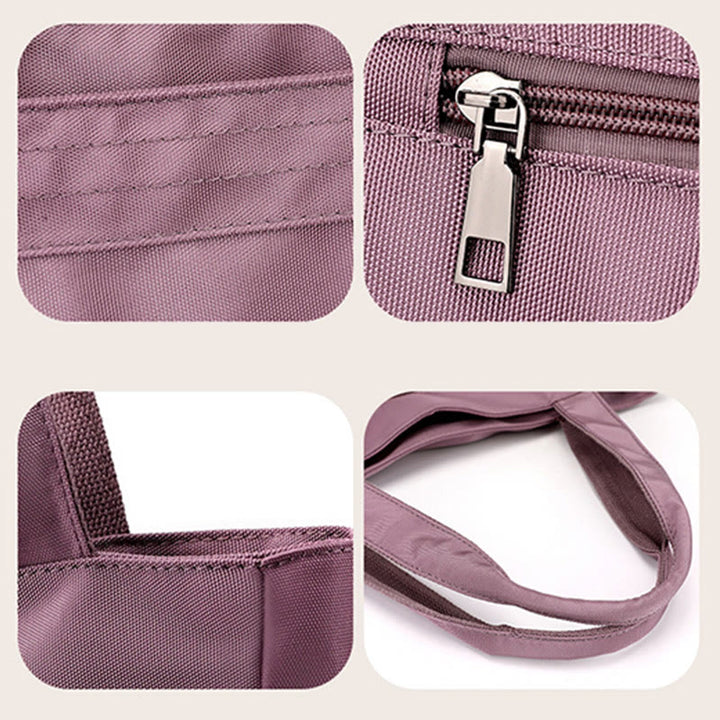 Einkaufstasche für Damen, einfache, lässige Einkaufshandtasche aus Nylon