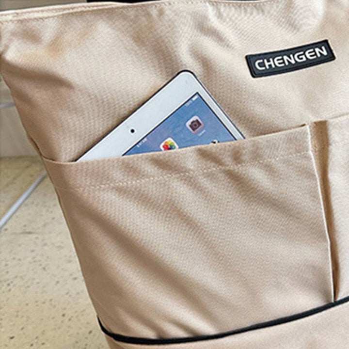 Supermarkt Rolling Tote Abnehmbare Faltbare Räder Schulter Handtasche Für Frauen