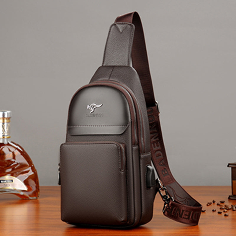Mehrzweck-Schultertasche, wasserdichter, weicher Umhängerucksack mit USB-Ladeanschluss