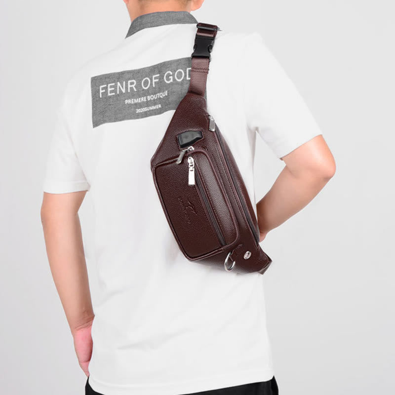Gürteltasche für Männer, intime, lässige Umhängetasche mit großer Kapazität