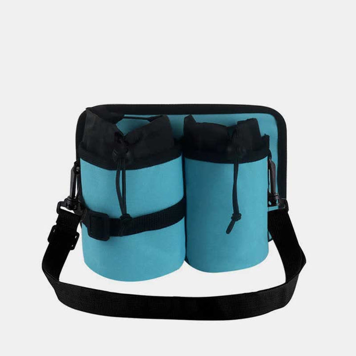 Tragbarer Wasserflaschenhalter-Trägertasche mit 2 Flaschentaschen
