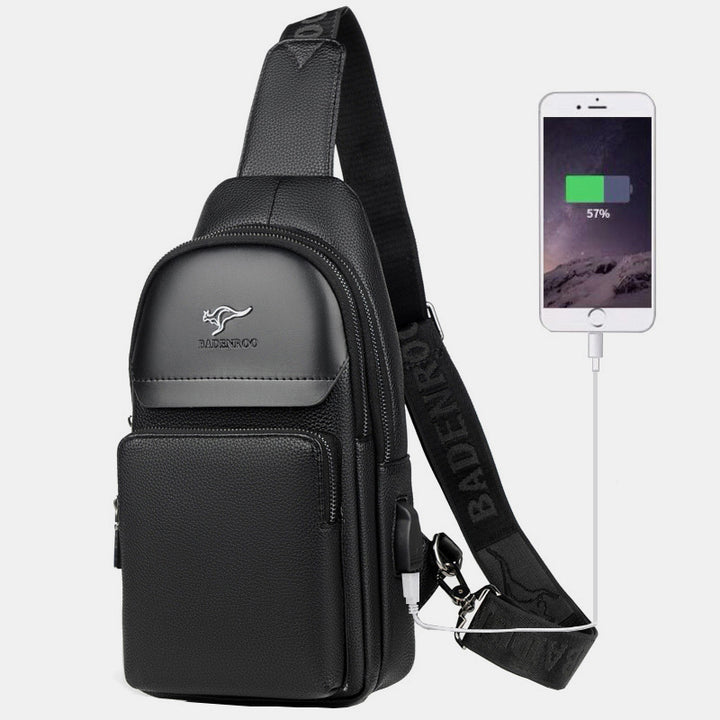 Mehrzweck-Schultertasche, wasserdichter, weicher Umhängerucksack mit USB-Ladeanschluss