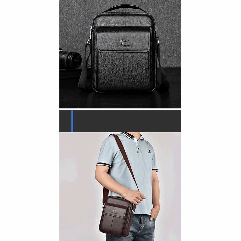 Kuriertasche für Herren, großes Fassungsvermögen, Umhängetasche für Geschäftsreisen