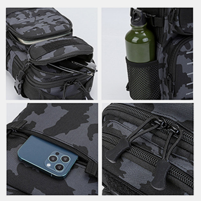 Wasserdichte, langlebige taktische Camouflage-Schultertasche mit reflektierendem Riemen