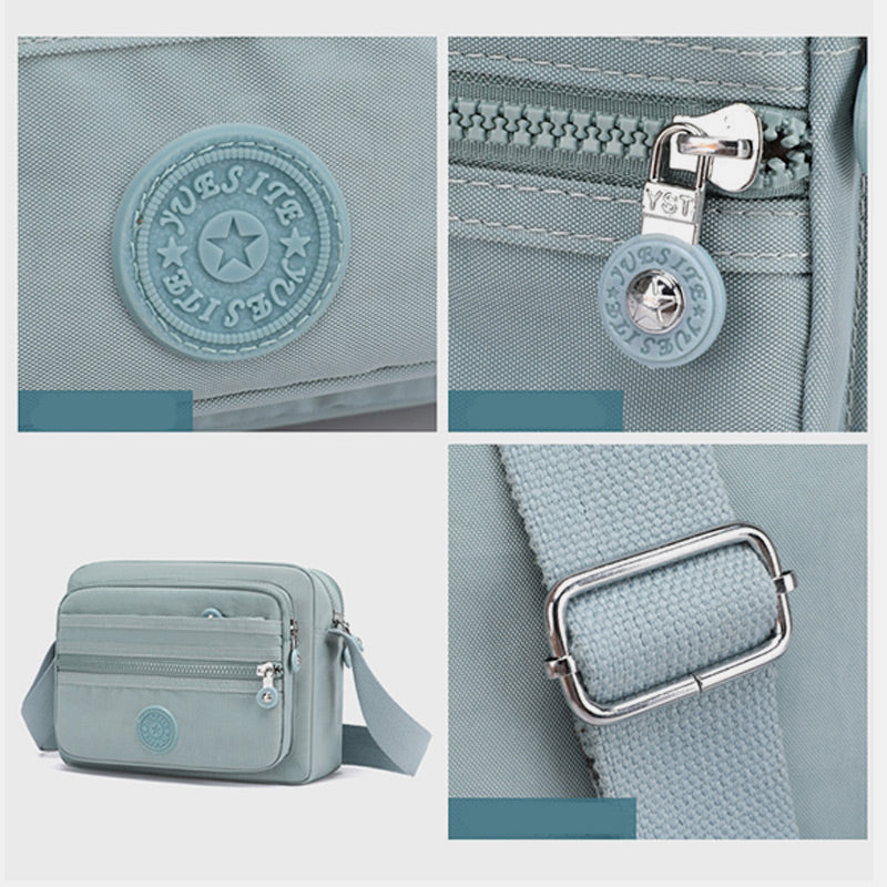 Lässige Umhängetasche mit mehreren Taschen und leichtem Design