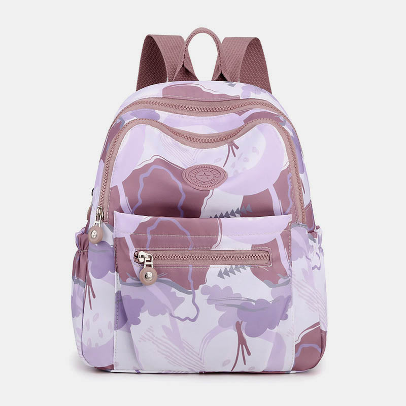Damen Rucksack Handtasche Damen Wasserdicht Druck Bunter Rucksack Reise Tagesrucksäcke