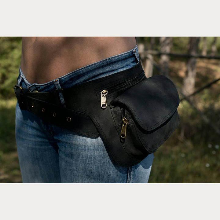 Hüfttasche für den Außenbereich, mit Retro-Schnalle, Utility-Gürteltasche