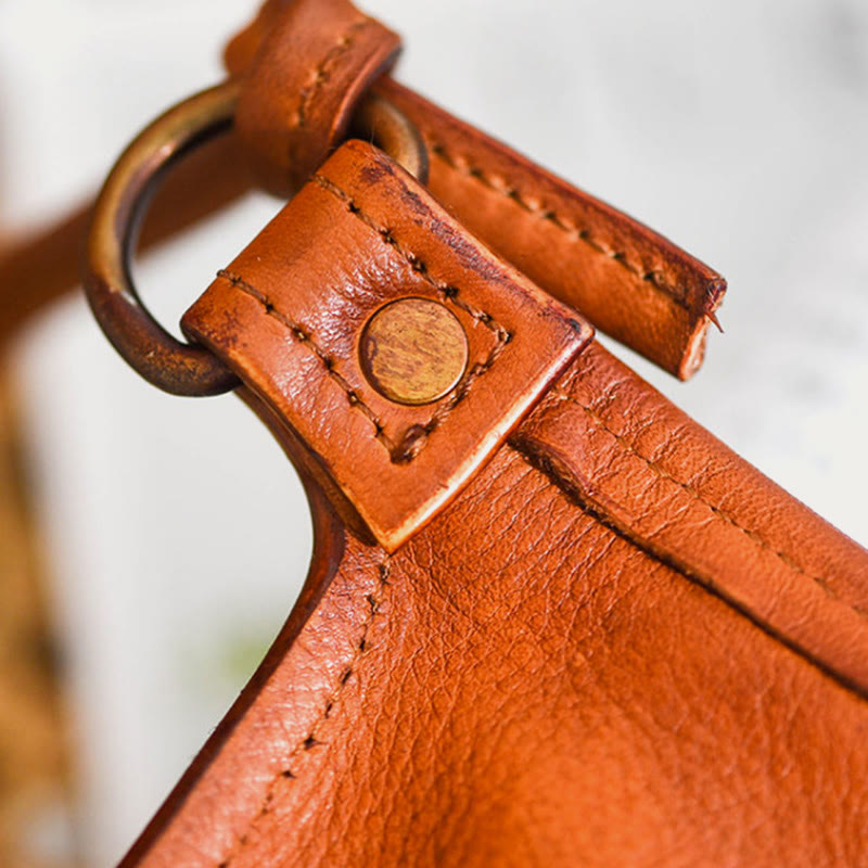 Handgemachte Umhängetasche für Frauen Mini Retro Shopping Handytasche