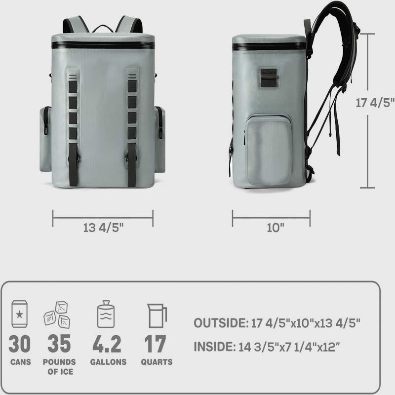 Kühltasche für Wochenend-Camping, Oxford-Kühlrucksack mit großer Kapazität