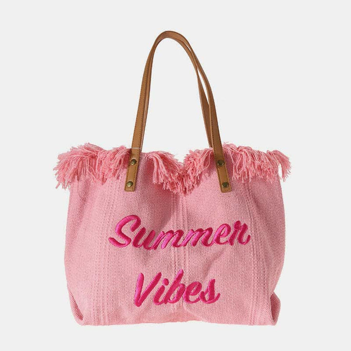 Canvas-Einkaufstasche, Sommer-Signatur, extragroße Schulterhandtasche, Geldbörsen