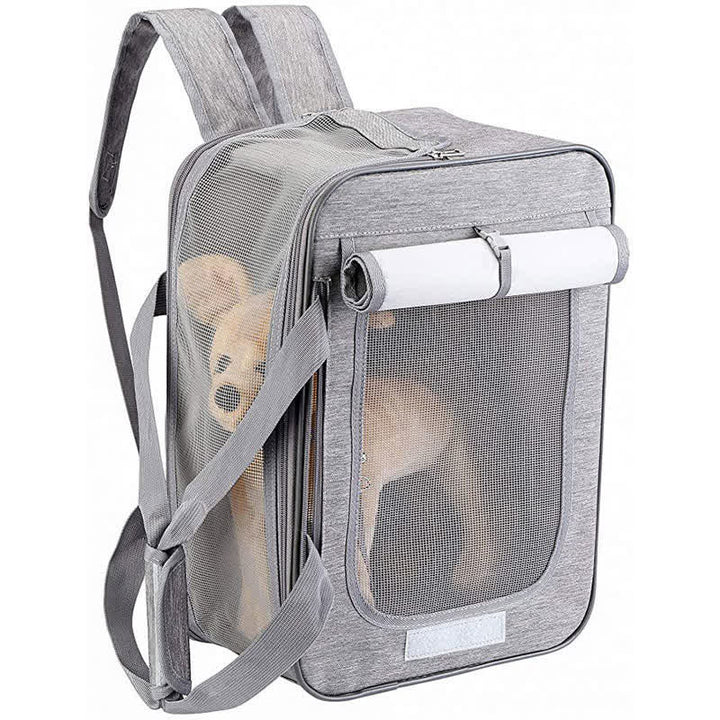 Haustier-Rucksackträger, faltbarer Haustier-Rucksack, Handtasche für Katzen und kleine Hunde