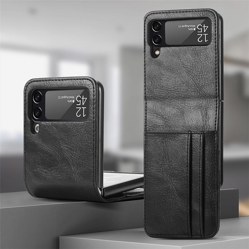 Samsung Galaxy Z Flip&amp; Z Flip 3 4 Handyhülle Leder-Handytasche mit Multi-Slot