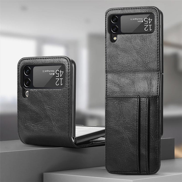 Samsung Galaxy Z Flip&amp; Z Flip 3 4 Handyhülle Leder-Handytasche mit Multi-Slot