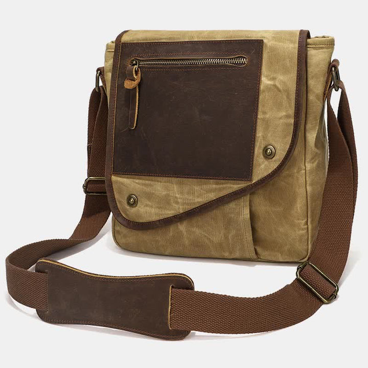 Herren Messenger Bags Canvas Umhängetasche Reise Arbeitstasche