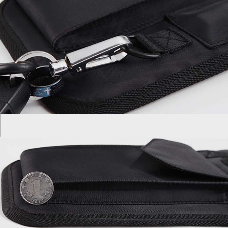 Diebstahlsichere, versteckte Unterarmgurt-Geldbörse aus Nylon mit Holstertasche und doppelter Schultertasche