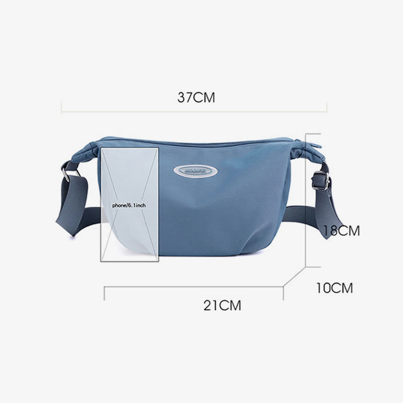 Umhängetasche für Damen, einfache, multifunktionale Einkaufs-Schultertasche aus Nylon