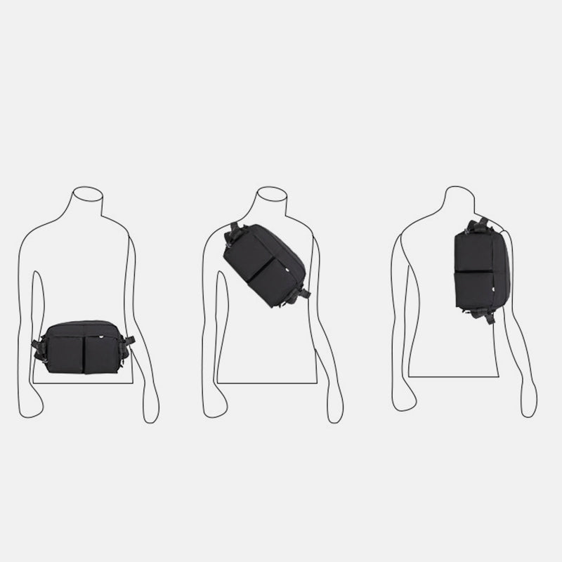 Große Kapazität Taille Tasche Umhängetasche für Wandern Klettern 