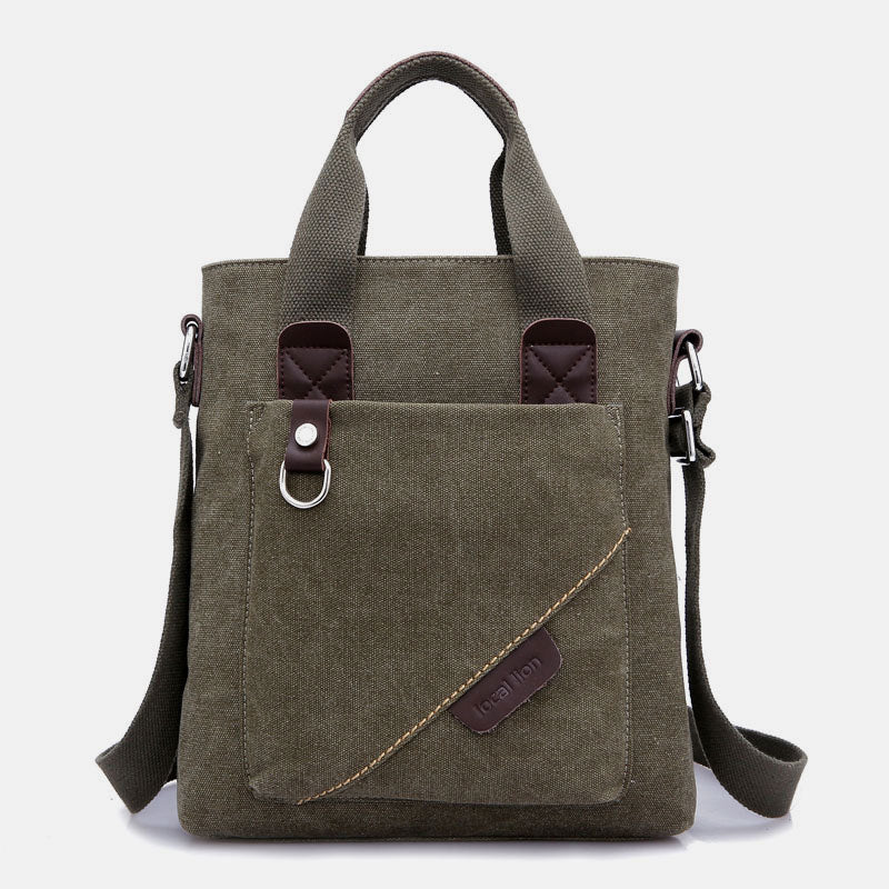Große Handtasche aus Canvas mit großem Fassungsvermögen, Umhängetasche