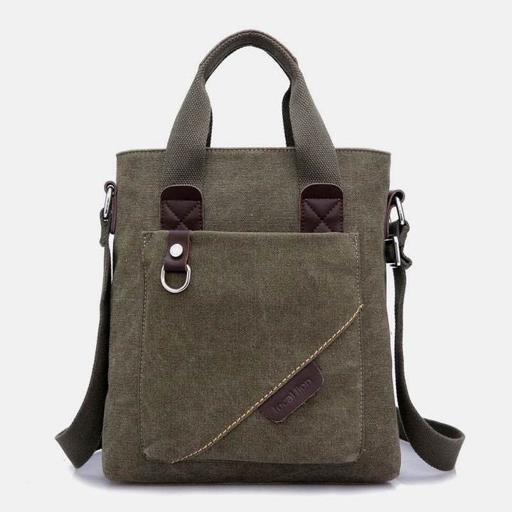 Große Handtasche aus Canvas mit großem Fassungsvermögen, Umhängetasche