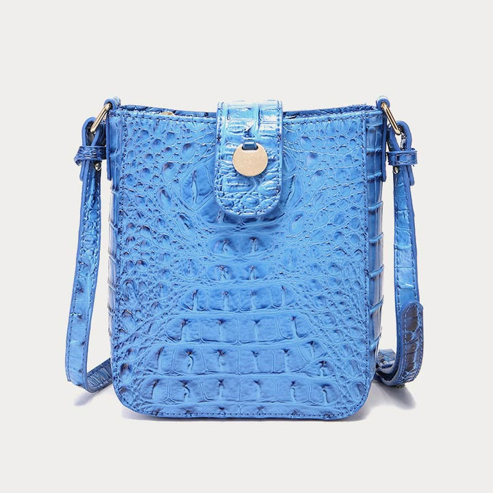 Umhängetasche für Damen, Retro-Krokodilmuster, Handytasche