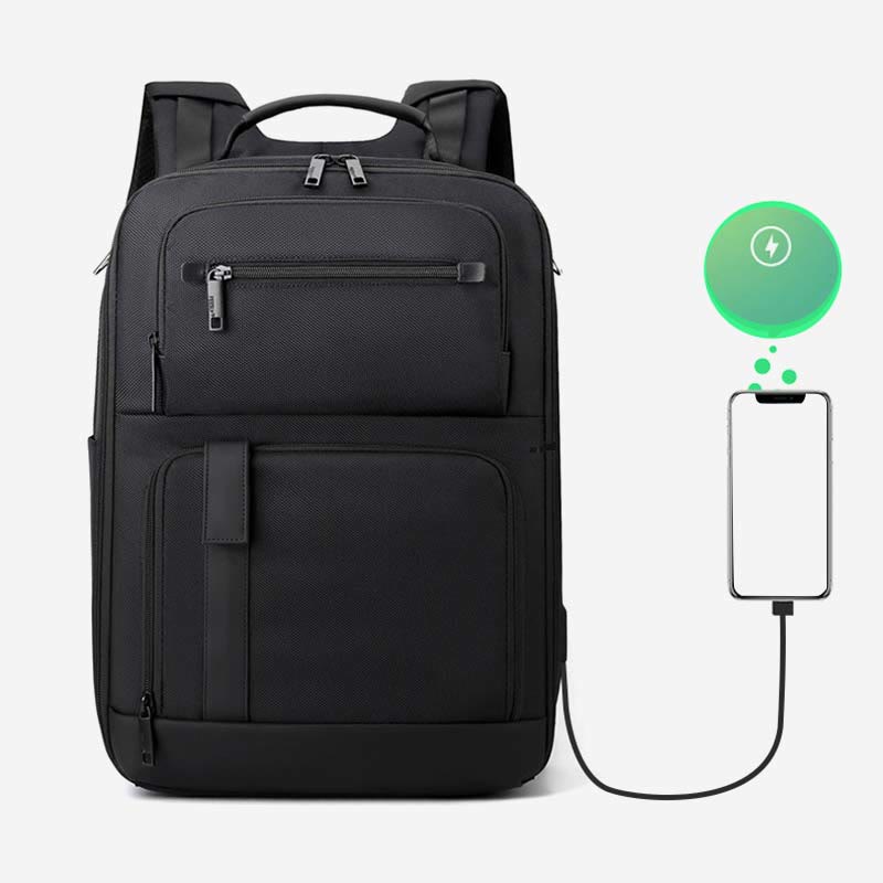 Rucksack für Herren, für Geschäftsreisen, Laptop, Schultasche mit großem Fassungsvermögen