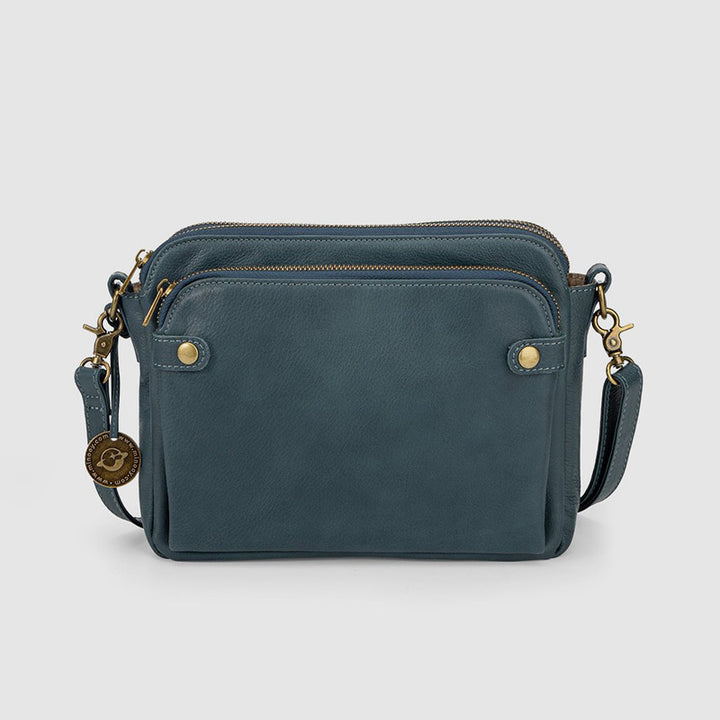 Weiche PU-Clutch mit mehreren Taschen, Vintage-Umhängetasche