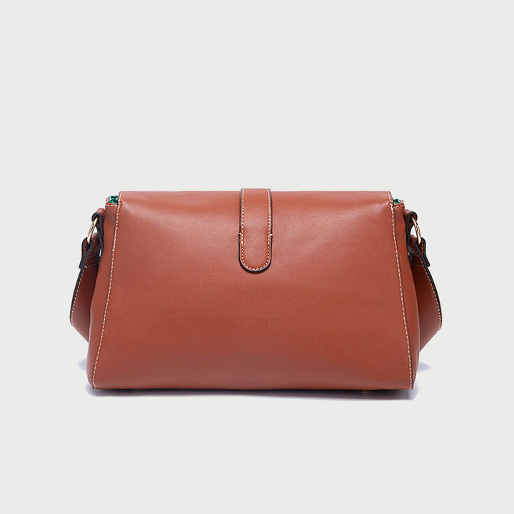 Modische Lederhandtasche für Damen, klein, lässig, Umhängetasche