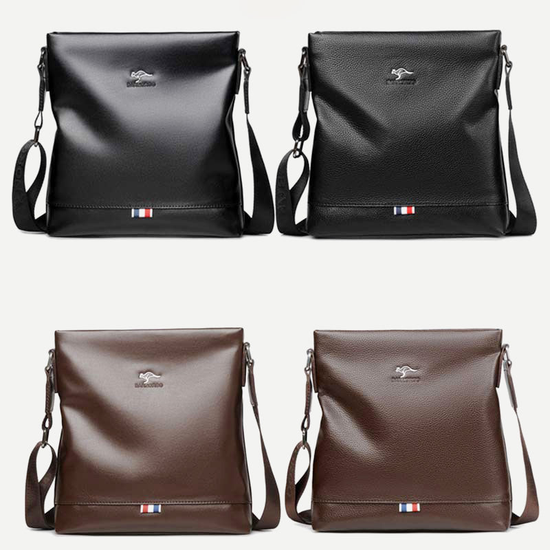 Herren Umhängetasche Umhängetasche Weiches Leder Reisetasche Sling Pack