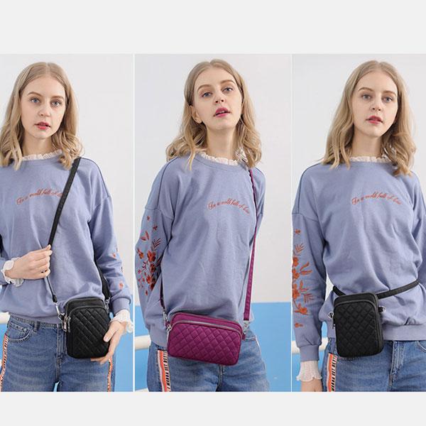 Umhängetasche mit großem Fassungsvermögen und mehreren Taschen