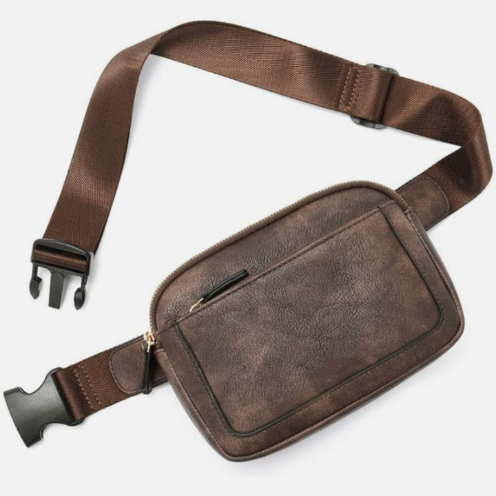 Multifunktionale Gürteltasche Retro Vegan Leder Outdoor Sport Satchel Geldbörse