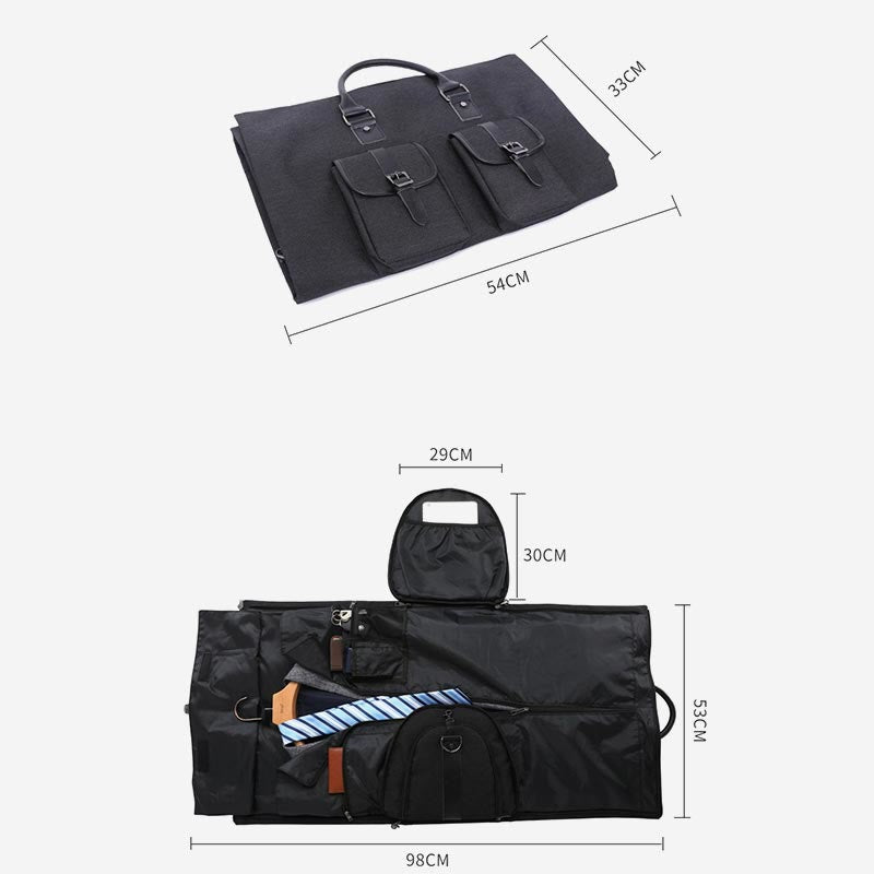 Reisetasche für Herren, große Kapazität, multifunktionale, faltbare Aufbewahrungstasche für Anzüge