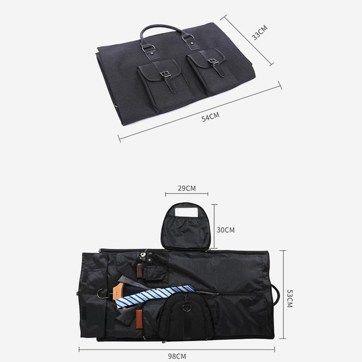 Reisetasche für Herren, große Kapazität, multifunktionale, faltbare Aufbewahrungstasche für Anzüge