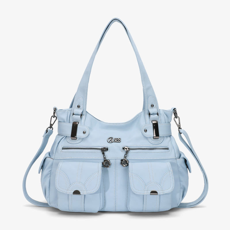 Tragetasche für Damen, für den täglichen Ausflug, mehrere Taschen, eine farbige Tasche
